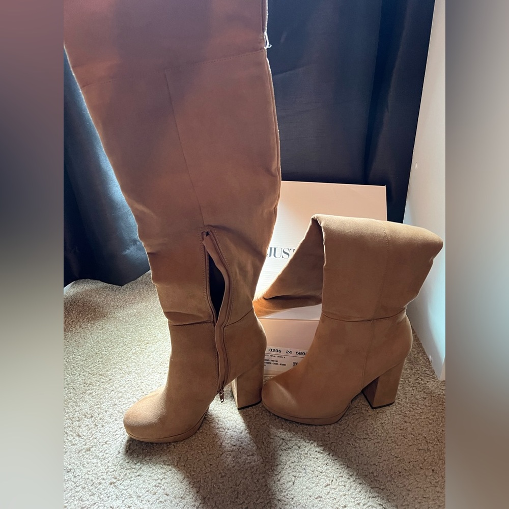 Heeled Thigh High Boots